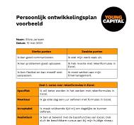 persoonlijk ontwikkelingsplan