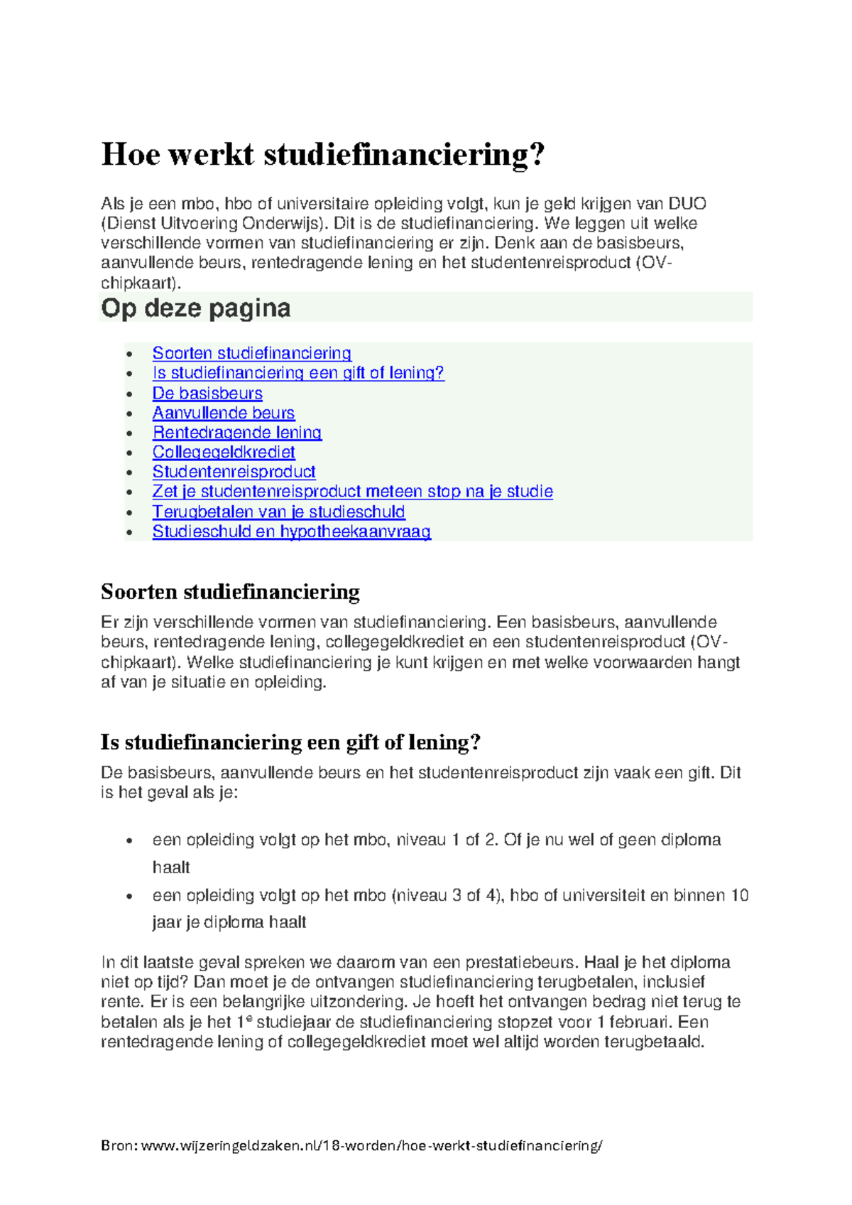 langer dan 7 jaar lenen duo