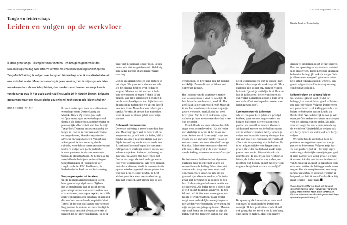 tango workshop